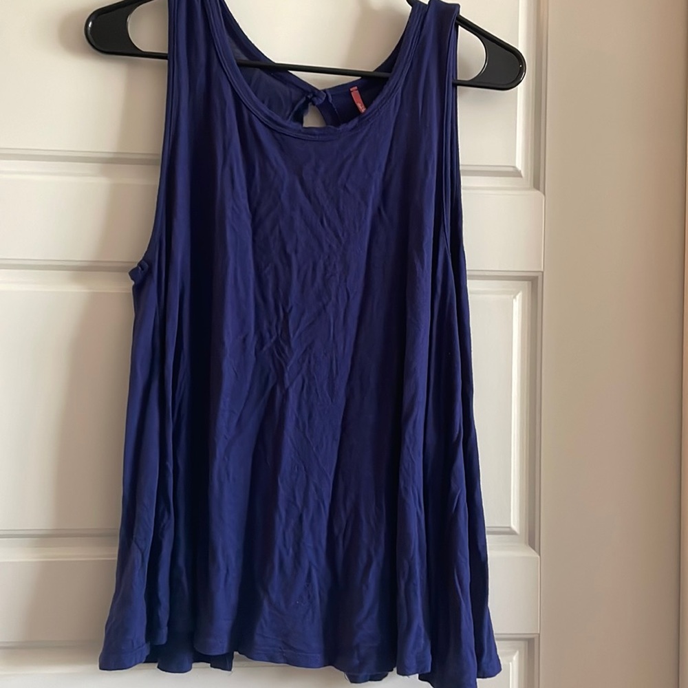 Open back indigo tank